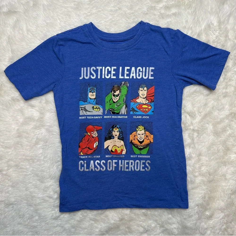 Justice League T-Shirt Blue Size XS